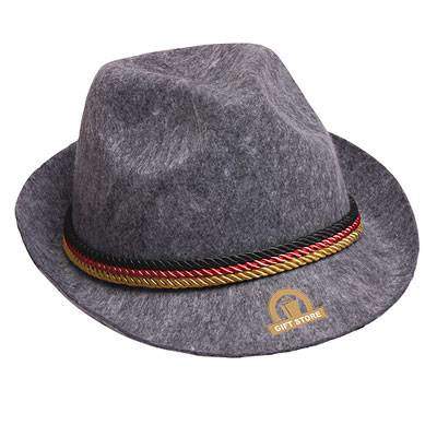 Trachtenhut aus Filz in grau