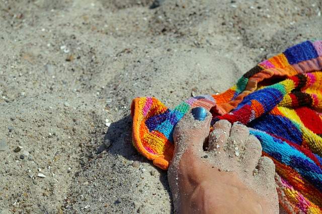 Strand-Badetuch mit Werbung