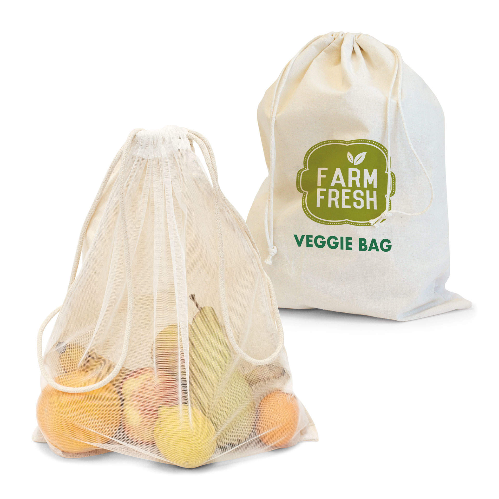 Ost- und Gemüsebeutel mit Logo