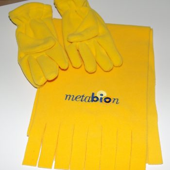 Fleeceschal Fleece Handschute Werbestick Logo Piratencompany