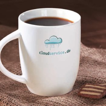 Werbetasse Beispiel Abziehbild